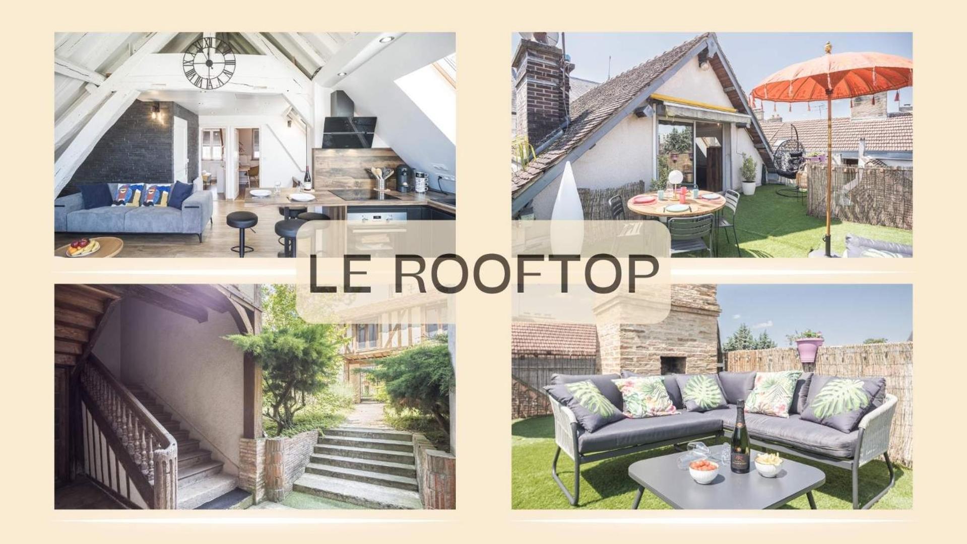 Le Rooftop - Vue Cathedrale - Climatisation 特鲁瓦 外观 照片